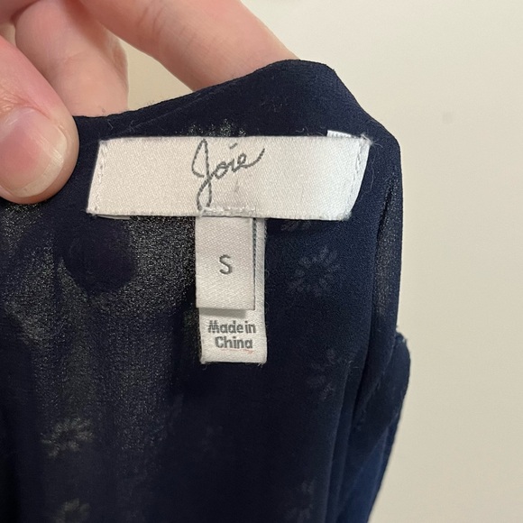 Joie Alithea Silk Long Sleeve Asymmetric Hem Dress - Picture 12 of 16